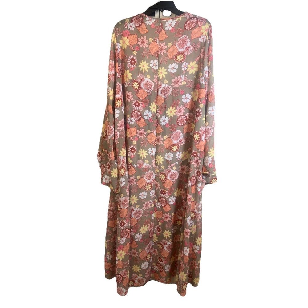 Altar’d State Bohemian Hippie Floral Long Kimono Size Medium - Picture 5 of 8